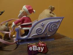Rudolph Reindeer Santa Claus Sleigh Team Abominable Bumble Christmas Figure Toy