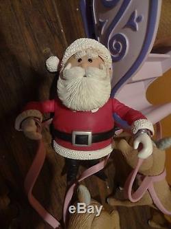 Rudolph Reindeer Santa Claus Sleigh Team Abominable Bumble Christmas Figure Toy