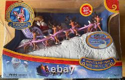 Rudolph & Reindeer Santa's Sleigh Team with Music 50th Anniversary Plus Bonus! New