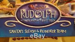 Rudolph Santa's Sleigh & Reindeer Team Memory Lane Playing Mantis 2002