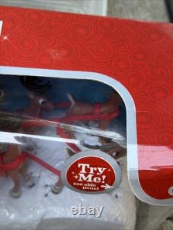 Rudolph Santa's Sleigh Team With Music Set 50th Anniversary Tested Works New
