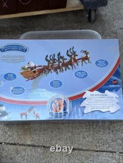 Rudolph Santa's Sleigh Team With Music Set 50th Anniversary Tested Works New