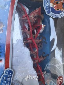 Rudolph Santa's Sleigh Team With Music Set 50th Anniversary Tested Works New