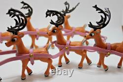 Rudolph Santa's Sleigh and Reindeer Team Playset 2004 Memory Lane Missing Santa