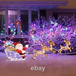 Rudolph The RED Nosed Reindeer with Santa and Friends Sleigh Christmas Holiday L