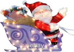 Rudolph The RED Nosed Reindeer with Santa and Friends Sleigh Christmas Holiday L