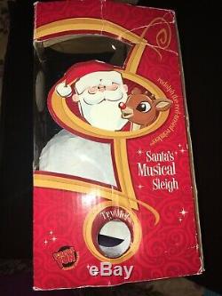 Rudolph The Red Nosed Reindeer Santa Sleigh SANTA'S MUSICAL SLEIGH NEW IN BOX