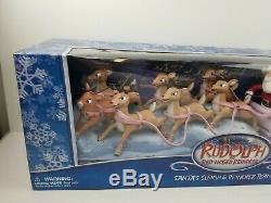 Rudolph The Red-Nosed Reindeer Santas Sleigh & Reindeer Team 2003 Memory Lane