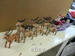 Rudolph the Red Nose Reindeer Santa's Sleigh and Reindeer Team no box