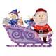 Rudolph The Red-nosed Reindeer 42in Wide Rudolph Santa And Sleigh 2d Prelit Yard