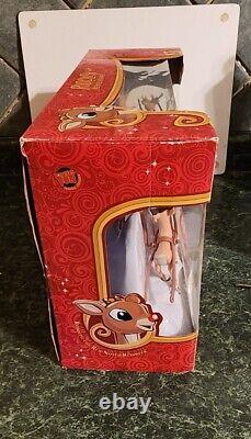 Rudolph the Red Nosed Reindeer Santa's Music Sleigh Red Variant Rare w Box Works