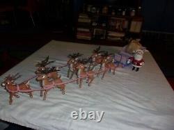 Rudolph the Red Nosed Reindeer Santa's Sleigh and Reindeer Team Memory Lane 2002