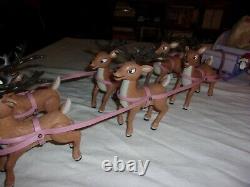 Rudolph the Red Nosed Reindeer Santa's Sleigh and Reindeer Team Memory Lane 2002