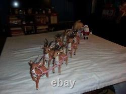 Rudolph the Red Nosed Reindeer Santa's Sleigh and Reindeer Team Memory Lane 2002