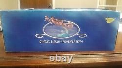 Rudolph the Red Nosed Reindeer Santa's Sleigh and Reindeer Team Memory Lane RARE