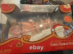 Rudolph the red nosed reindeer santas sleigh