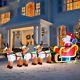 Sale 10 Ft Airblown Inflatable Santa Sleigh Reindeer Outdoor Christmas Decor