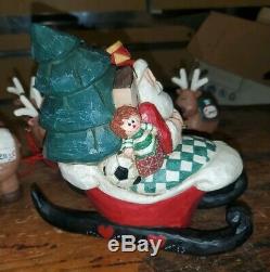 SANTA IN SLEIGH WITH 8 REINDEER Eddie Walker. Ltd Ed. Midwest of Cannon Falls