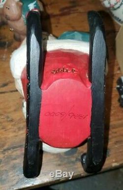 SANTA IN SLEIGH WITH 8 REINDEER Eddie Walker. Ltd Ed. Midwest of Cannon Falls