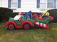 Santa Towing Tow Truck Lawn Blow Up Inflatable Reindeer Gifts Sleigh Large