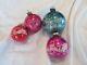 Shiny Brite Vtg Pink Stenciled Santa Sleigh With Reindeer Ornament Usa Plus 3
