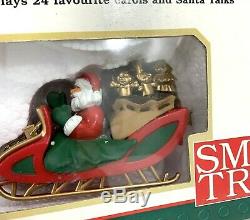 SMTR Santa's Magic Tree Ride New in Box 8 Reindeer Blinking Noses Track & Sleigh