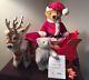 Steiff Friends Of Christmas Santa Bear Reindeer Sleigh Set Steiff Lladro Bear