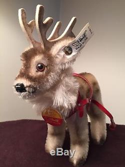 Steiff Friends Of Christmas Santa Bear Reindeer Sleigh Set Steiff Lladro Bear