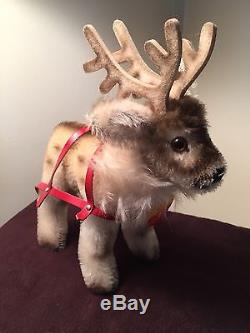 Steiff Friends Of Christmas Santa Bear Reindeer Sleigh Set Steiff Lladro Bear
