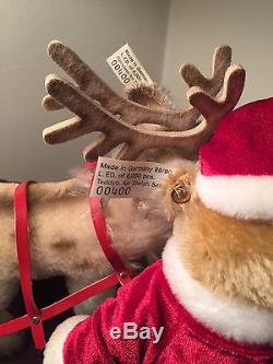 Steiff Friends Of Christmas Santa Bear Reindeer Sleigh Set Steiff Lladro Bear