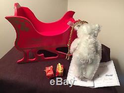 Steiff Friends Of Christmas Santa Bear Reindeer Sleigh Set Steiff Lladro Bear