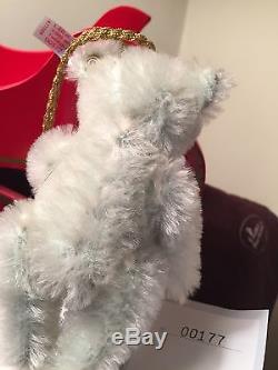 Steiff Friends Of Christmas Santa Bear Reindeer Sleigh Set Steiff Lladro Bear