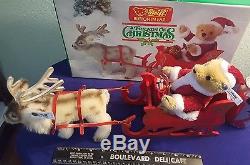 STEIFF Friends Of Christmas SANTA SLEIGH & REINDEER Teddy Bear 0118,00 1159/6000
