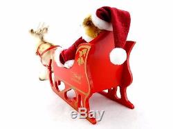 STEIFF Friends of Christmas Santa Bear, Sleigh, Reindeer, Limited Edition of 6000