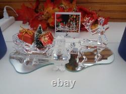 SWAROVSKI Crystal Sleigh/Reindeer/Santa Retired