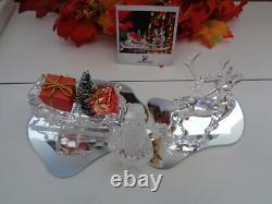 SWAROVSKI Crystal Sleigh/Reindeer/Santa Retired