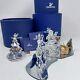 Swarovski Figurines Lot Santa, Sleigh, Reindeer +tree 205165, 214821, 266945