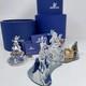 Swarovski Figurines Lot Santa, Sleigh, Reindeer +tree 205165, 214821, 266945