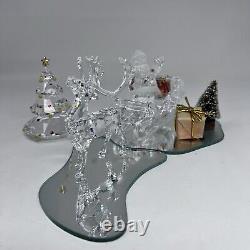 SWAROVSKI Figurines Lot Santa, Sleigh, Reindeer +Tree 205165, 214821, 266945