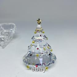 SWAROVSKI Figurines Lot Santa, Sleigh, Reindeer +Tree 205165, 214821, 266945