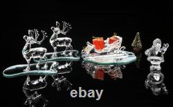 SWAROVSKI Santa Claus 2 Reindeer Sleigh 214821 + 205165 + 221362