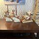 San Francisco Music Box Rare Retired Limited-edition Santa Sleigh 2 Reindeer Wor