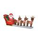 Santa Christmas Inflatable Led Blow-up Sleigh Reindeer Outdoor Decoration