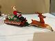 Santa Claus, Reindeer, And Sleigh Tin, Vintage 1950's Made In Japan Parts