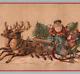 Santa Claus Sleigh Reindeer Toys Tree Union Pacific Tea Co Victorian Trade Card