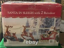 Santa In Sleigh With 2- Reindeers