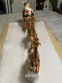 Santa In Sleigh With 2- Reindeers