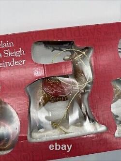 Santa In Sleigh With 2 Reindeers Christmas Decoration