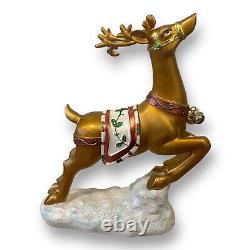 Santa In Sleigh With 2 Reindeers Christmas Decoration Costco Exclusive