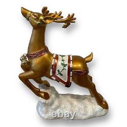 Santa In Sleigh With 2 Reindeers Christmas Decoration Costco Exclusive